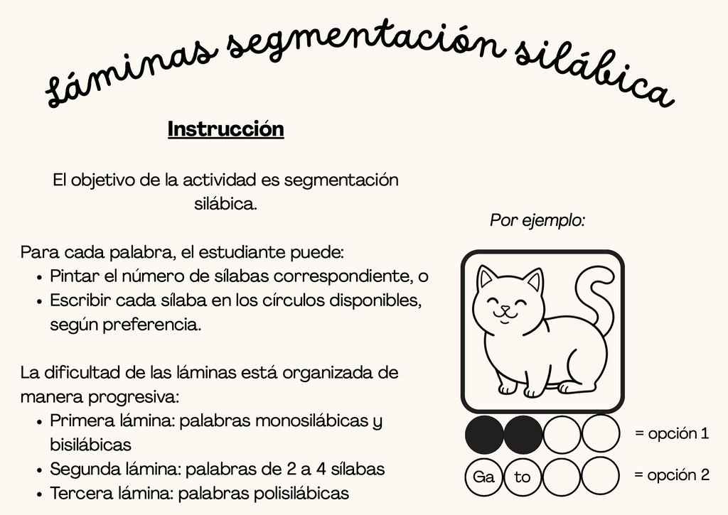Láminas Segmentación Silábica